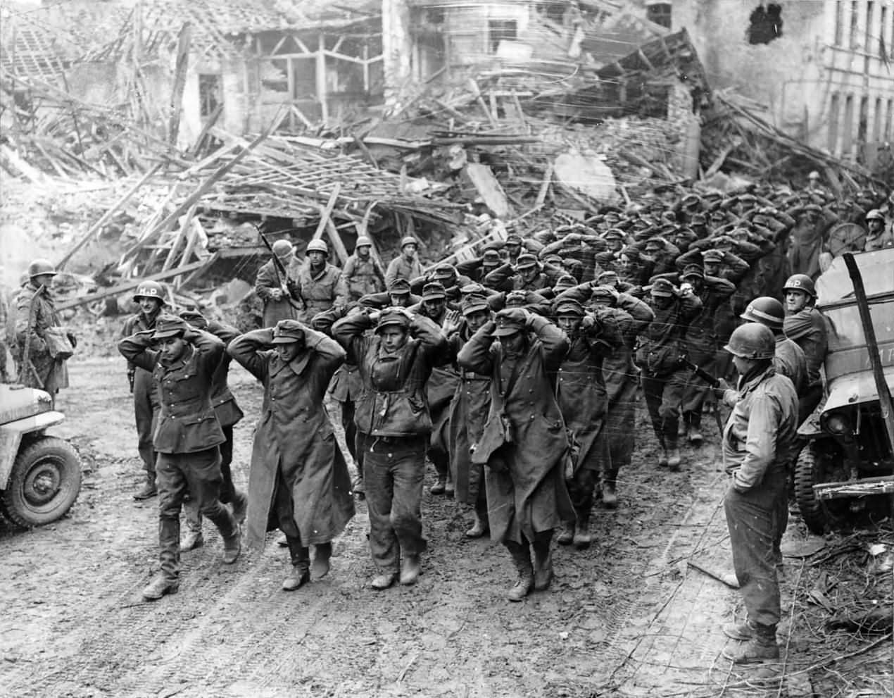 Wehrmacht Soldiers Taken by American 9th Army 1945