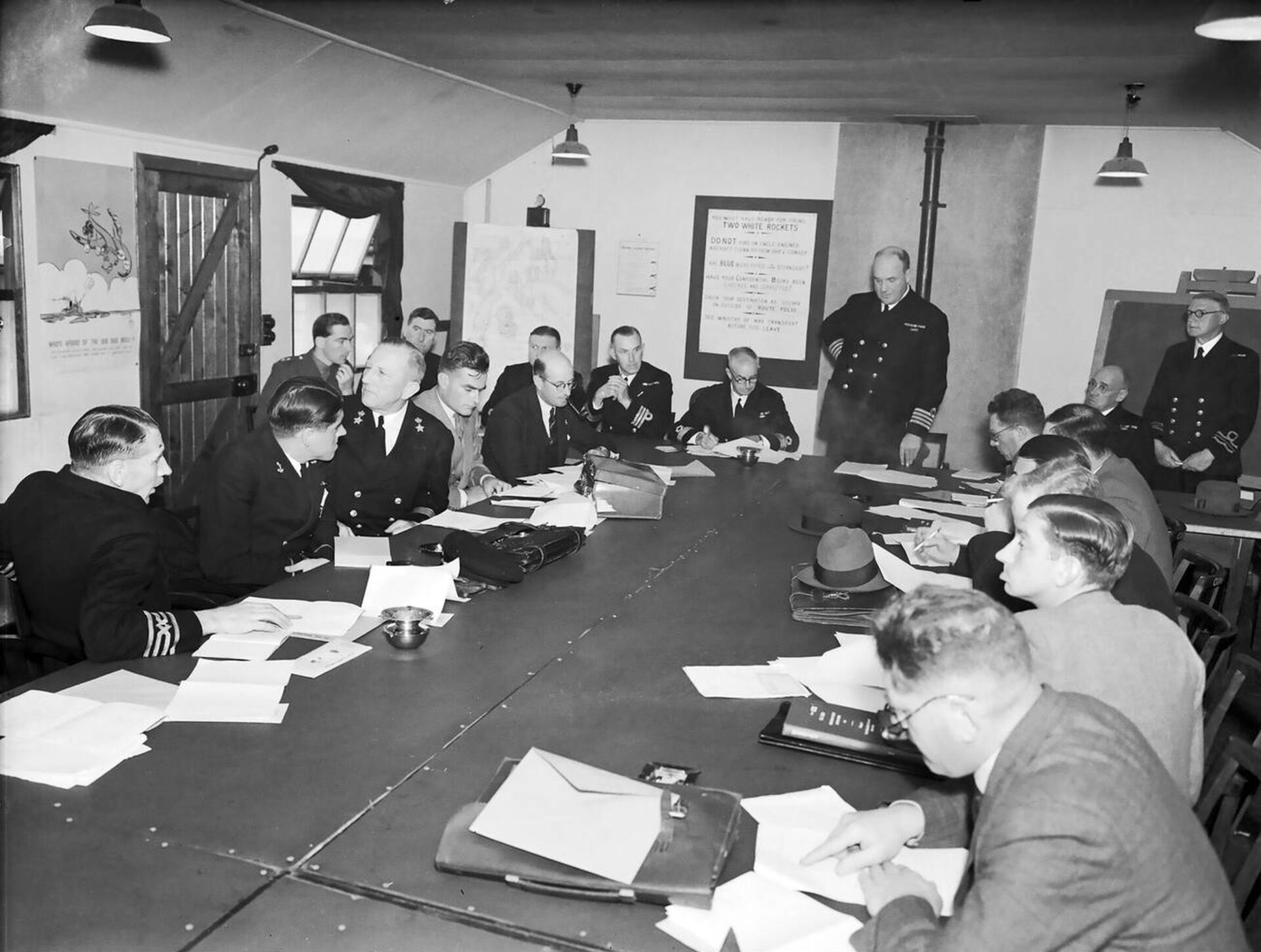 Battle Of The Atlantic A British Convoy Conference In August 1942 At The Height Of The Struggle Against German U Boats Scaled WW II Archive What Was the Battle of the Atlantic?