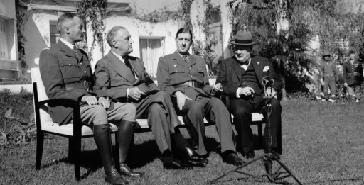 Roosevelt and Churchill met at the Casablanca Conference in January 1943